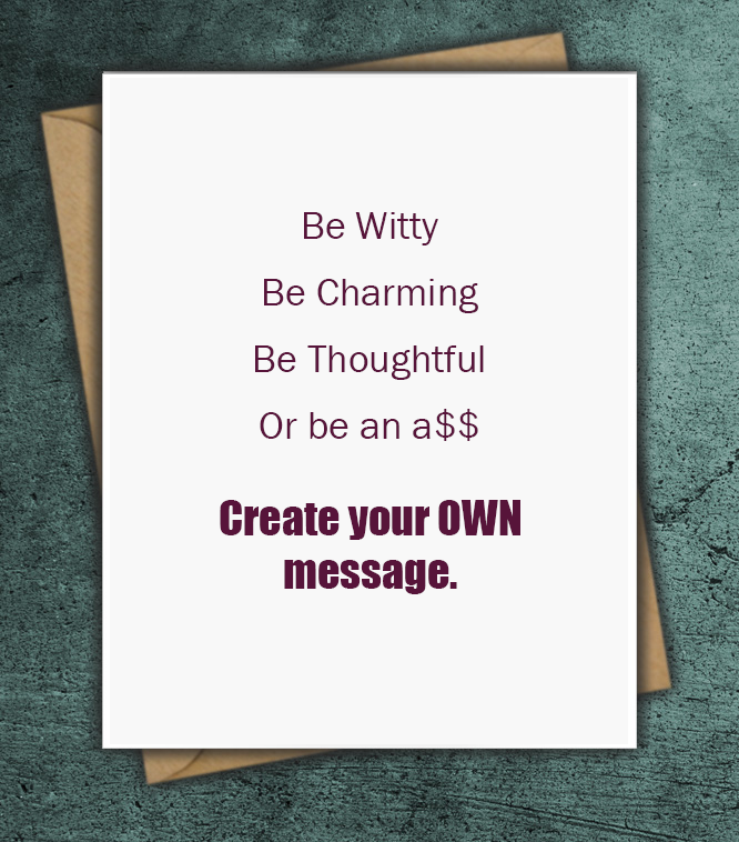 Personalize Greeting Card