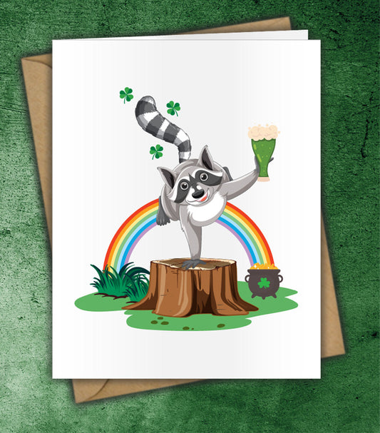 Trash Panda is ready for green beers